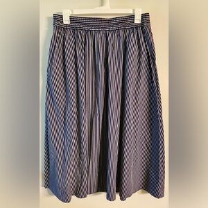 Beautiful versatile maxi skirt from A NEW DAY navy and gray striped NWOT